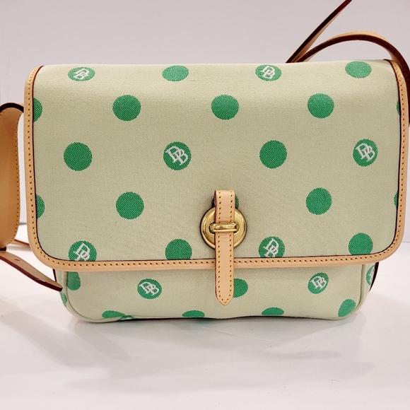 Dooney & Bourke Vintage East/West Flap  Green Mini Bubbles USA - Picture 6 of 14